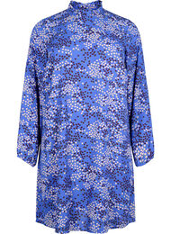 FLASH - Långärmad klänning med mönster, Dazzling Blue AOP