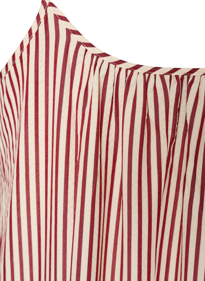 A-linjeformad sommarkl&auml;nning med r&auml;nder, R&ouml;d, Packshot image number 3