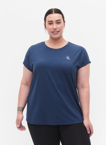 Kortärmad t-shirt för träning, Blue Wing Teal, Model image number 0
