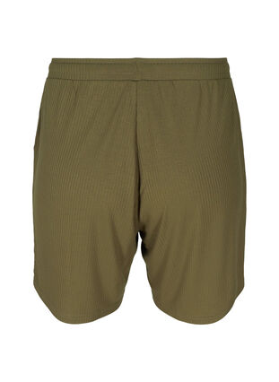 Ribbade shorts med fickor, Olivie Night, Packshot image number 1