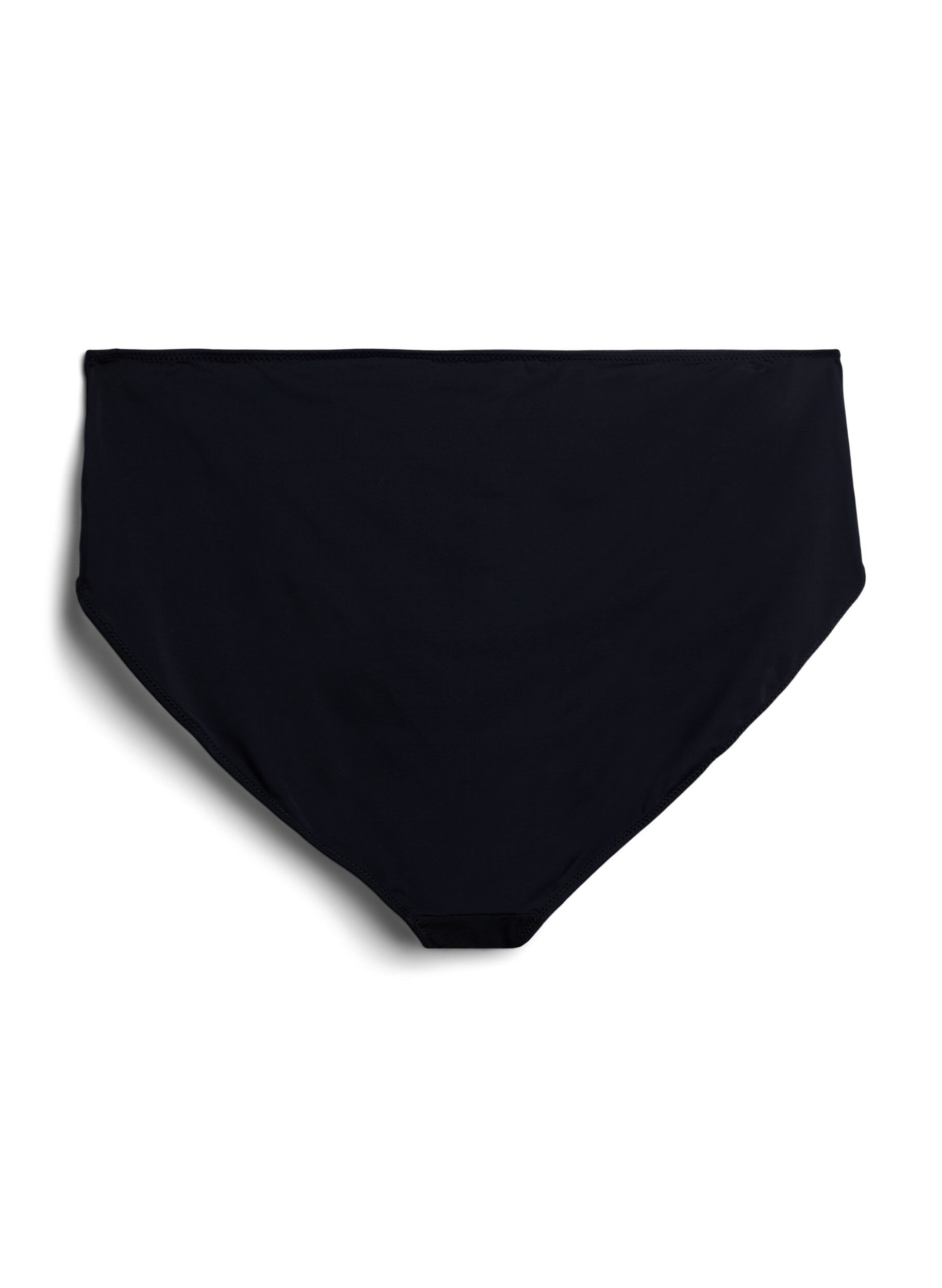 Zizzi Trosor i mikrofiber med mesh och brodyr, Svart, Packshot image number 1