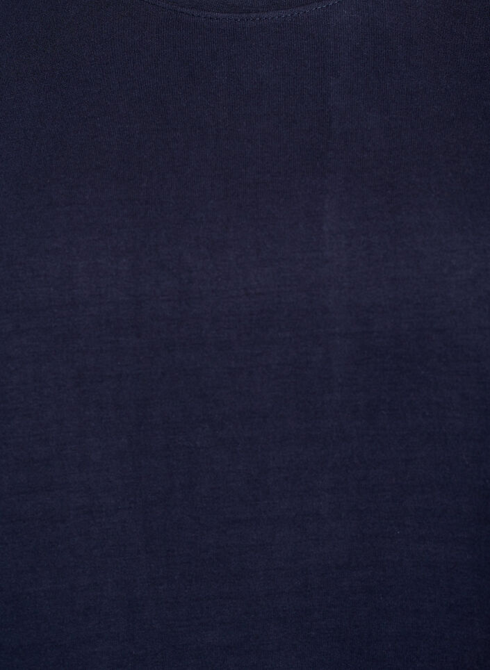 Sweatshirt med rund halsringning, Bl&aring;, Packshot image number 2