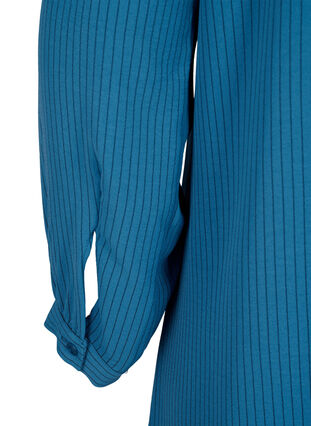 Randig klänning med volangdetaljer, Bluesteel Stripe, Packshot image number 4
