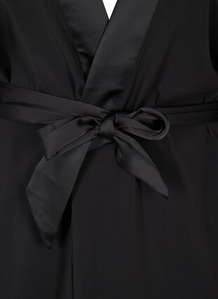 Kimono med knytband, Black, Packshot image number 2