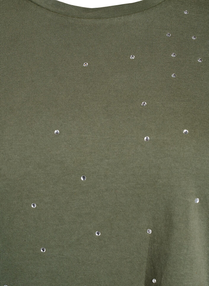 T-shirt i ekologisk bomull med coolt tryck, Grön, Packshot image number 2