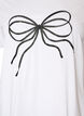 T-shirt i ekologisk bomull med dekorativt motiv, Vit, Packshot image number 2