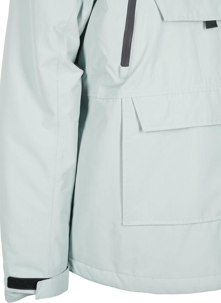 Funktionell skidjacka med huva, Grön, Packshot image number 3