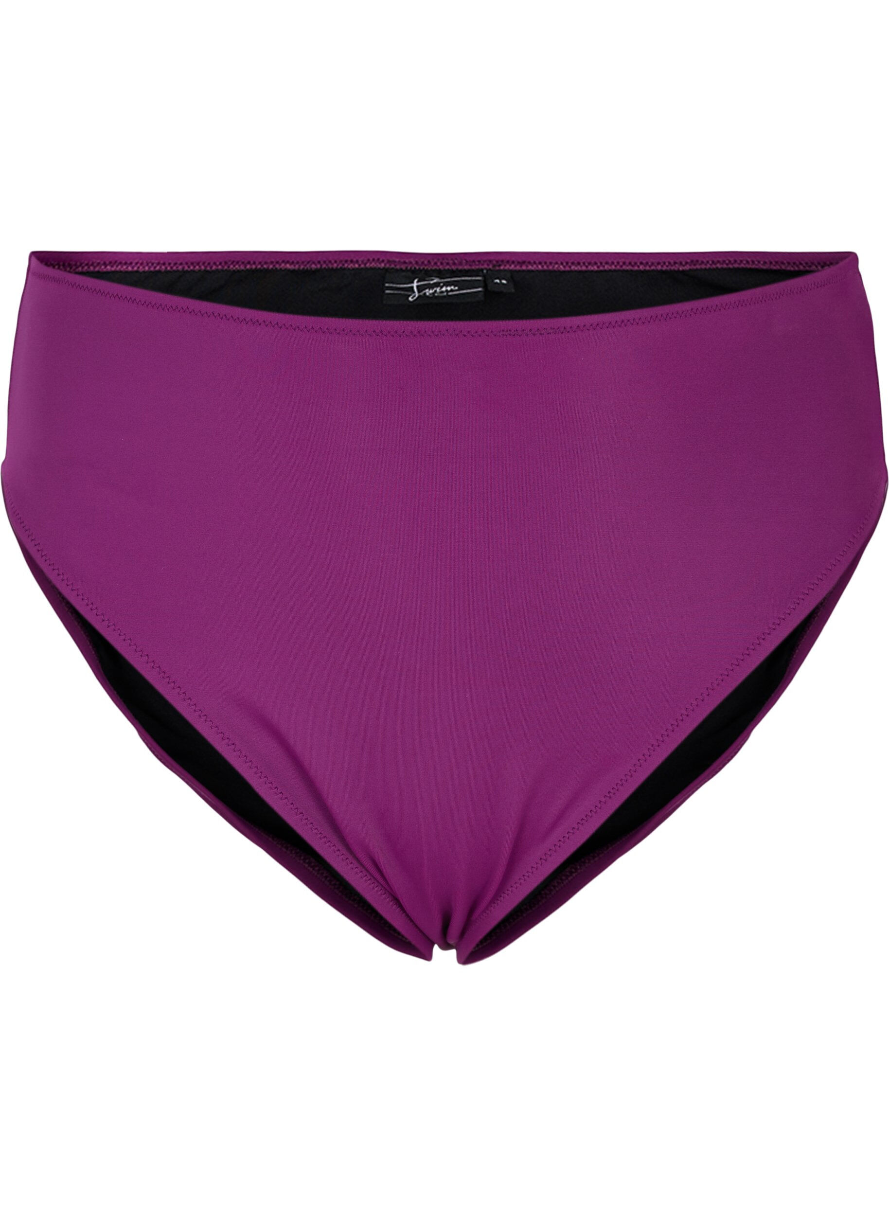 Zizzi Bikinitrosa med h&ouml;g midja, Lila, Packshot image number 0