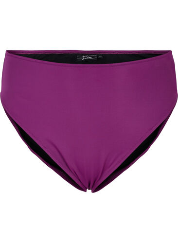 Bikinitrosa med hög midja, Dark Purple, Packshot image number 0
