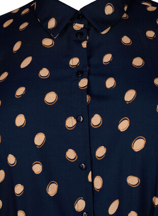 FLASH – Skjortklänning med prickar, Blue Double Dot, Packshot image number 2