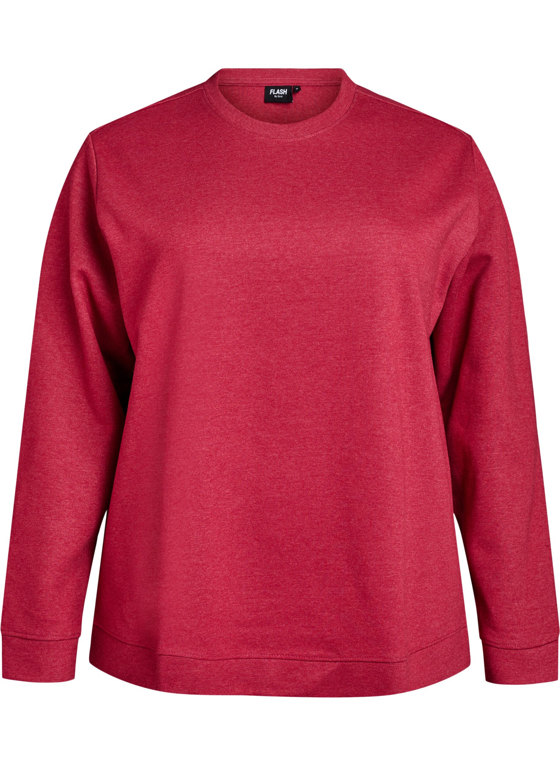 FLASH - Sweatshirt med rund halsringning