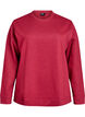 Sweatshirt med rund halsringning, R&ouml;d, Packshot image number 0