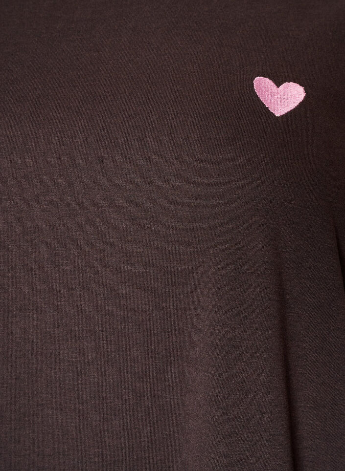 T-shirt med tryck, Brun, Packshot image number 2