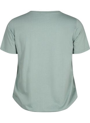 Kortärmad t-shirt i bomull med elastisk kant, Chinois G. W. Live, Packshot image number 1