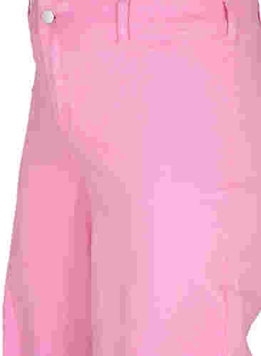 Utsvängda jeans med hög midja, Pink, Packshot image number 2