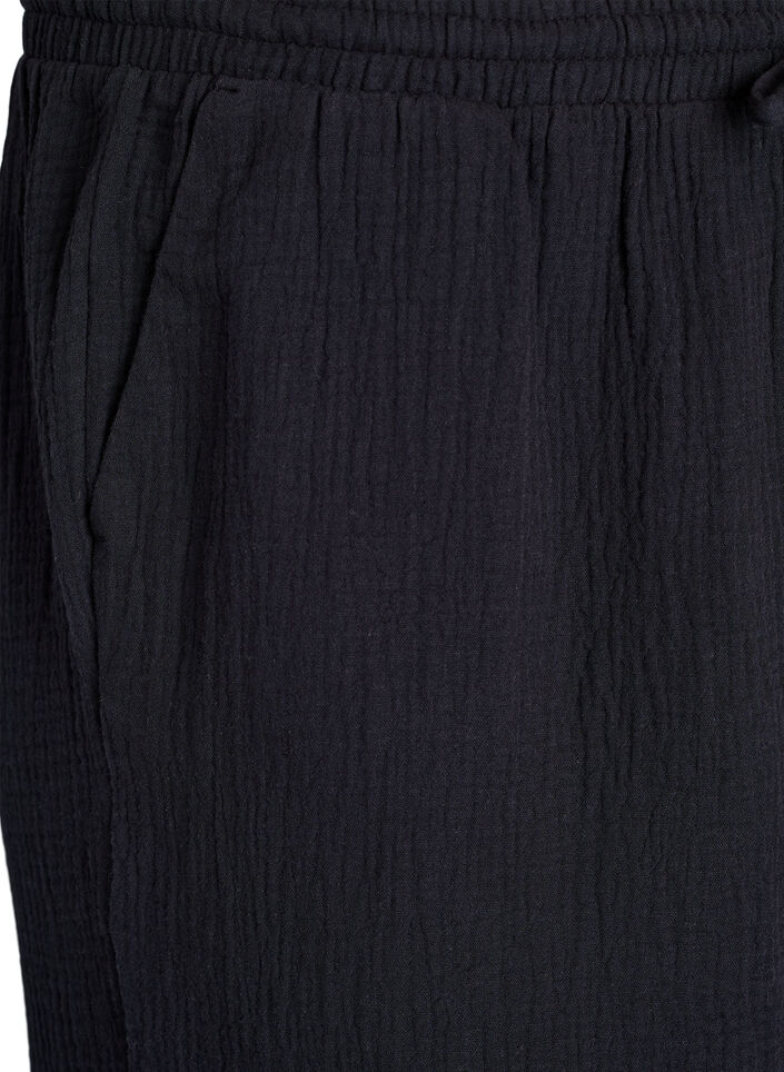 Culotte-byxor med h&ouml;g midja, Svart, Packshot image number 2