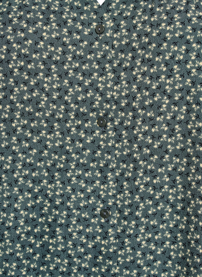 Skjortblus med halvl&aring;nga &auml;rmar, Gr&ouml;n, Packshot image number 2