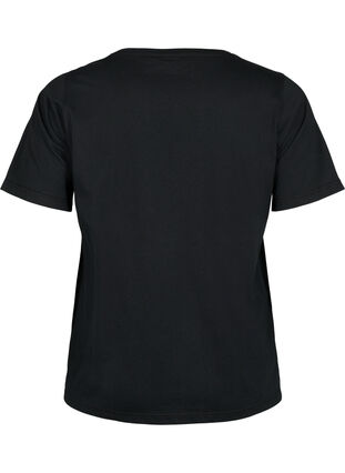T-shirt från FLASH med tryck, Black Ny, Packshot image number 1