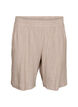 Shorts i linne och viskos med h&ouml;g midja, Beige, Packshot image number 0