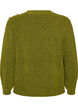 Stickad blus med knappdetalj, Gr&ouml;n, Packshot image number 1