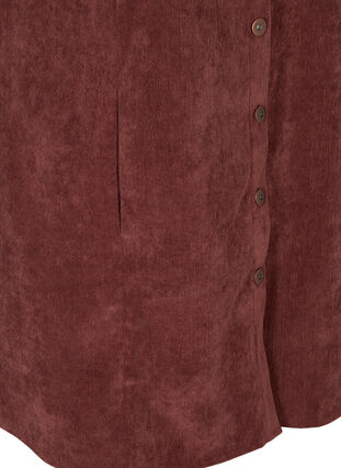 Manchesterklänning med knappar, Brown ASS, Packshot image number 3