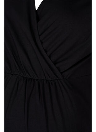 Gravidklänning i bomull, Black, Packshot image number 2