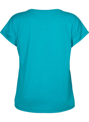 Kortärmad t-shirt för träning, Deep Peacock Blue, Packshot image number 1