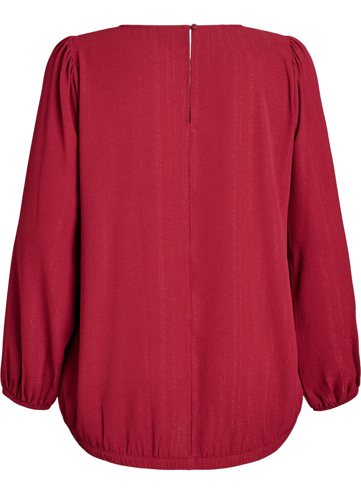 Blus med glitter, M&ouml;rk Bordeaux, Packshot image number 1