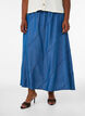 Maxikjol i TENCEL&trade; Lyocell med denimlook, Bl&aring;, Model image number 2