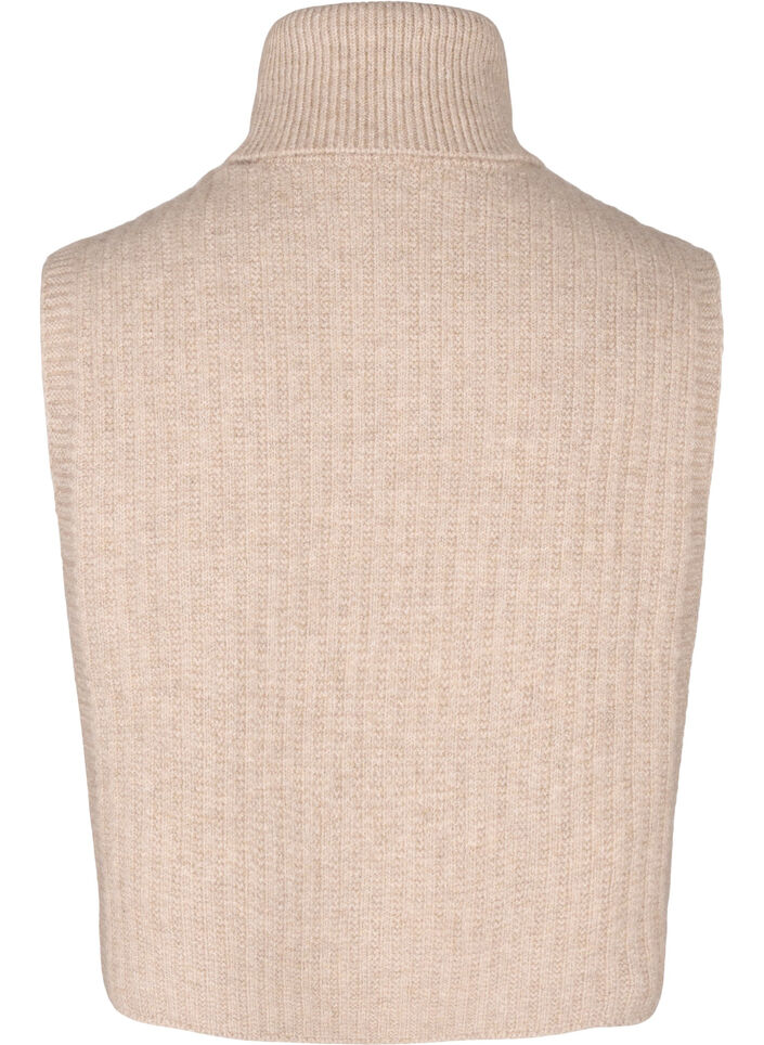 Ribbstickad halsvärmare, Silver Mink, Packshot image number 1