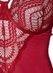 Body i spets med bygel och banddetaljer, R&ouml;d, Packshot image number 2