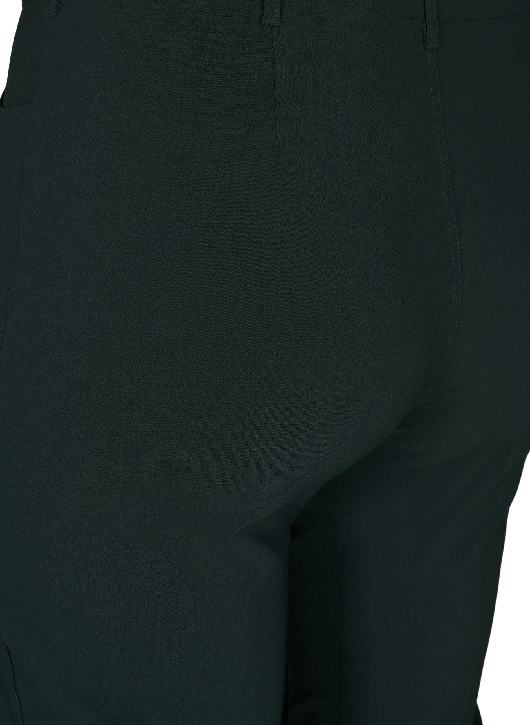 Zizzi Klassisk byxa i viskosblandning, Gr&ouml;n, Packshot image number 3