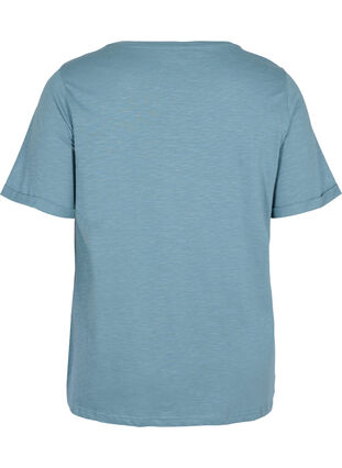 Kortärmad t-shirt i bomull, Goblin Blue, Packshot image number 1