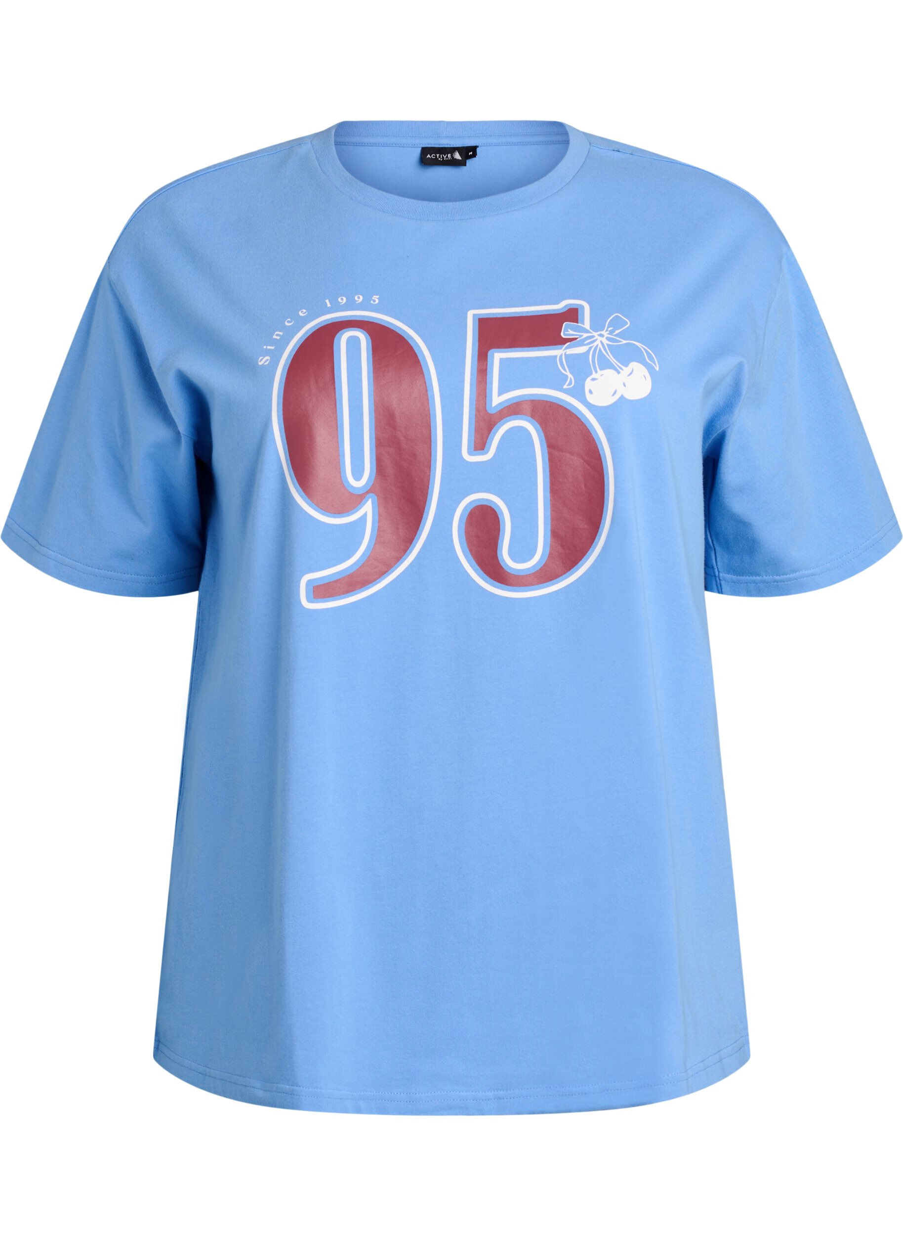Sportig t-shirt i ekologisk bomull
