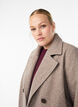 Kort kappa med dubbelkn&auml;ppt kn&auml;ppning, Beige, Model image number 3