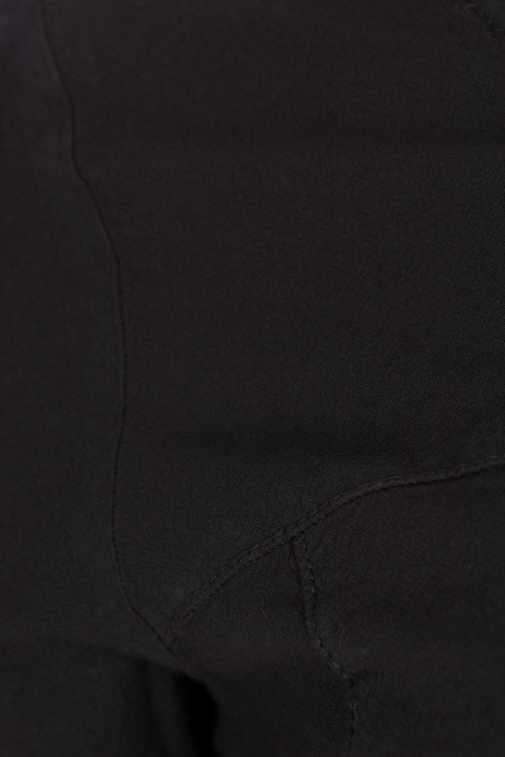 ZizziKort&auml;rmad kl&auml;nning i bomull, Svart, Packshot image number 2