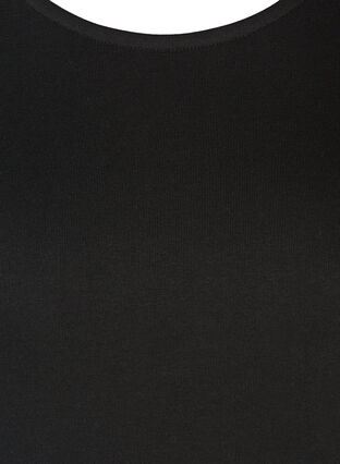 Sweatklänning i bomull med fickor och A-form, Black, Packshot image number 2