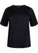T-shirt i modalblandning, Svart, Packshot image number 0