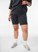 Figurn&auml;ra shorts i jersey med en tv&auml;ttad effekt, Svart, Model image number 3