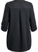 Tunika i bomullsmuslin med broderie anglaise, Svart, Packshot image number 1