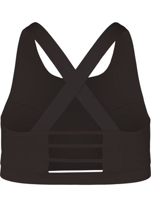 Sporttopp med ryggdetaljer, Black, Packshot image number 1