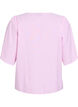 FLASH - Randig blus med rosetter, Rosa, Packshot image number 1