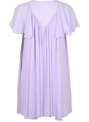 Klänning med lös passform och korta ärmar, Purple Heather, Packshot image number 1