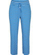 Randiga pyjamasbyxor med h&ouml;g midja och vida ben, Bl&aring;, Packshot image number 0