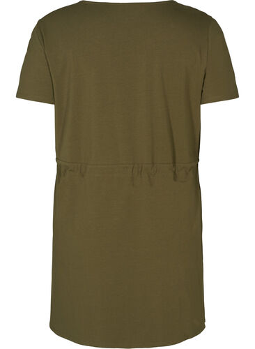 Klänning med korta ärmar, Ivy green, Packshot image number 1
