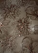 Blus i mesh med blommor och paljetter, Brun, Packshot image number 2
