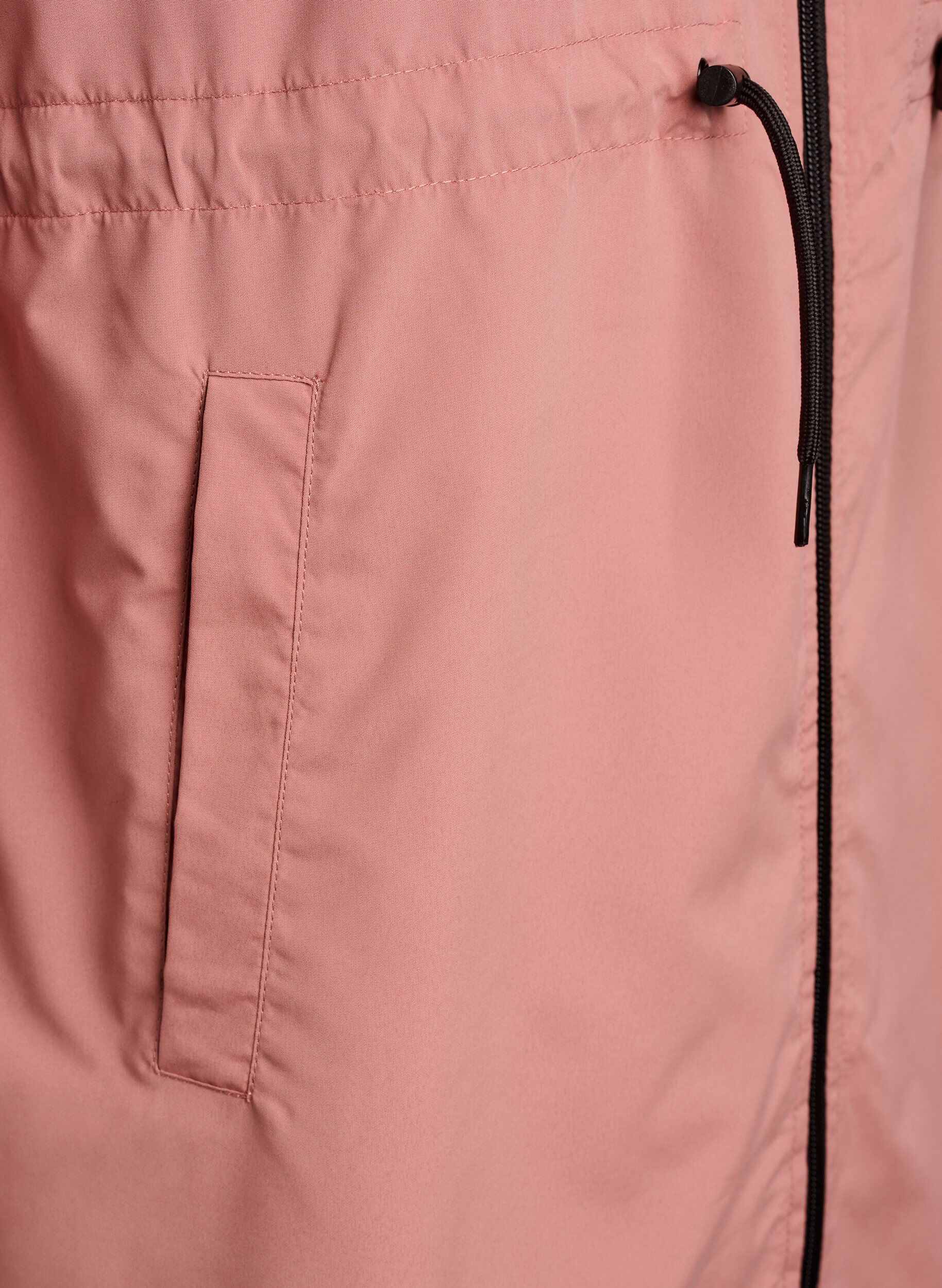 Zizzi FLASH - Vattenavvisande parkas med huva, Rosa, Packshot image number 3