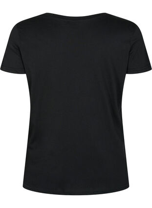 Sport t-shirt med tryck, Black w. Drop It, Packshot image number 1