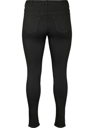 Stay black Amy-jeans med hög midja, Black, Packshot image number 1