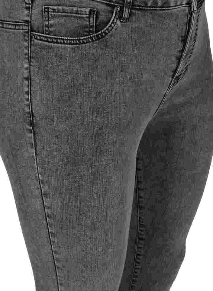Super slim Amy jeans med hög midja, Grey Denim, Packshot image number 2